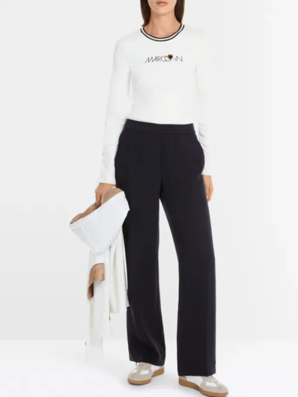 Marc Cain Sports Tops | Gifts Under £250^Women's Long Sleeved Top In Cotton Rib YS 48.15 J11 C