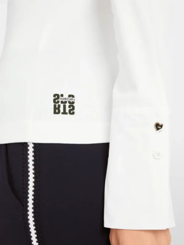 Marc Cain Sports Tops | Gifts Under £250^Women's Long Sleeved Top In Cotton Rib YS 48.15 J11 C