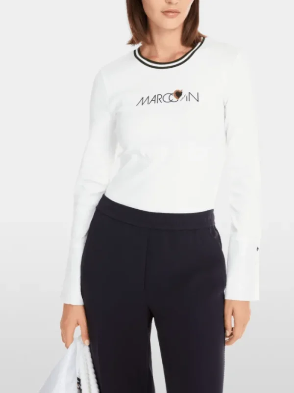 Marc Cain Sports Tops | Gifts Under £250^Women's Long Sleeved Top In Cotton Rib YS 48.15 J11 C
