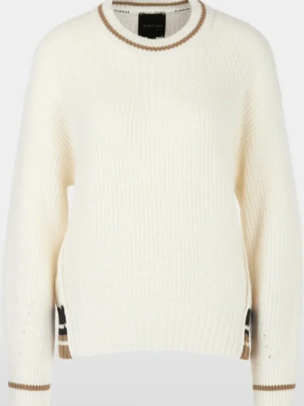 Marc Cain Sports Knitwear | Luxury Gifts^Women's Off White Knitted Jumper YS 41.08 M19 COL 110
