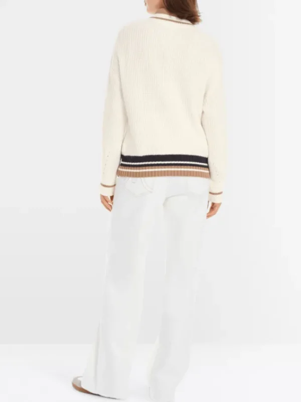 Marc Cain Sports Knitwear | Luxury Gifts^Women's Off White Knitted Jumper YS 41.08 M19 COL 110