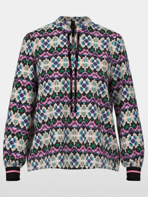 Marc Cain Sports Tops | Gifts Under £100^Women's Pull On Patterned Blouse XS 51.23 W57 Col 252