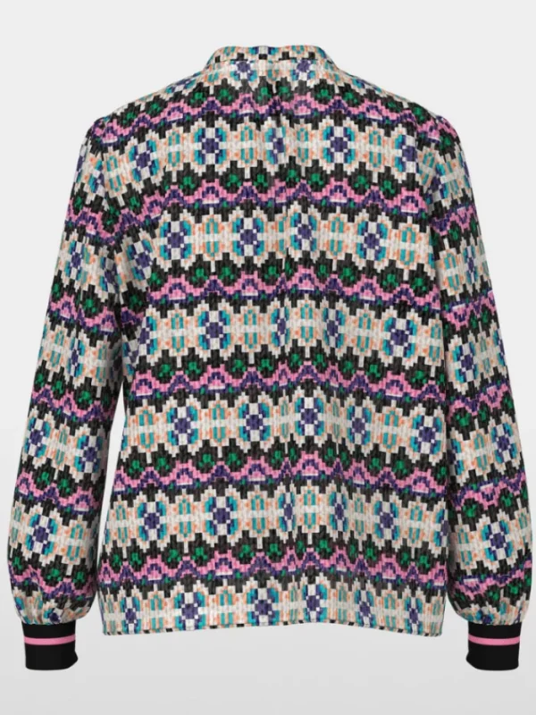 Marc Cain Sports Tops | Gifts Under £100^Women's Pull On Patterned Blouse XS 51.23 W57 Col 252