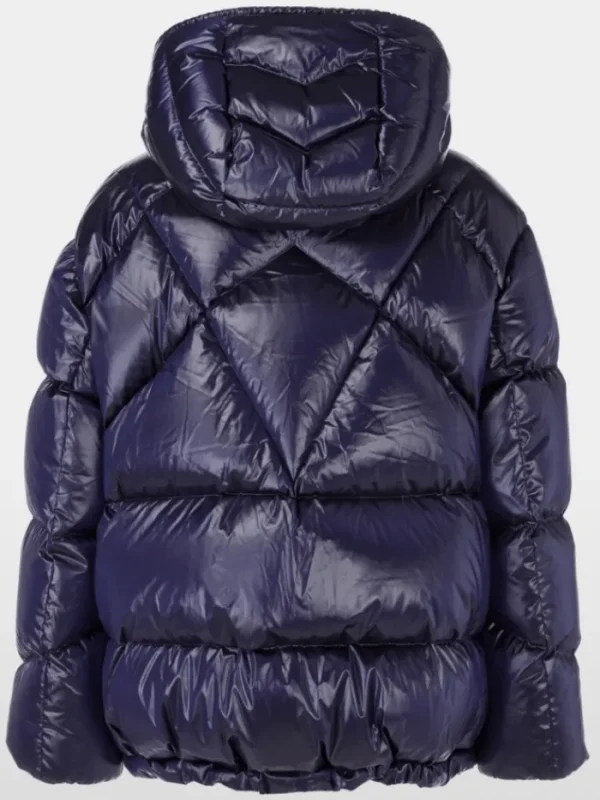 Marc Cain Sports Puffers And Gilets | Coats And Jackets^Women's Puffer Jacket With Hood In Shiny Violet XS 12