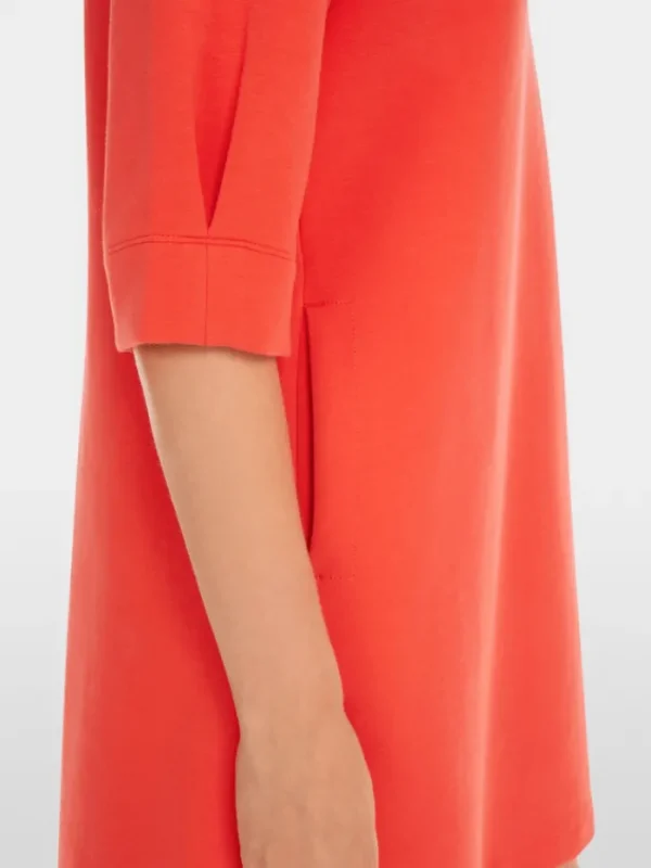 Marc Cain Sports Dresses | Luxury Gifts^Women's Polo Mini Dress In Campari Orange YS 21.10 J0