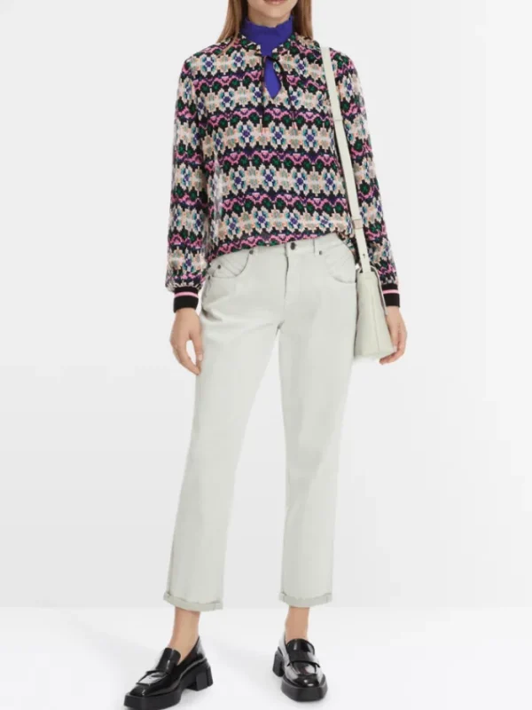 Marc Cain Sports Tops | Gifts Under £100^Women's Pull On Patterned Blouse XS 51.23 W57 Col 252
