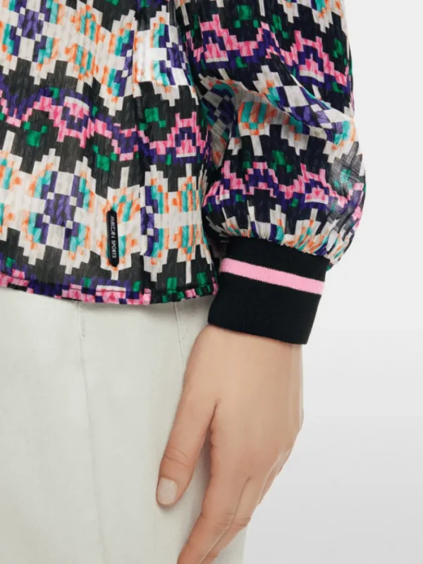 Marc Cain Sports Tops | Gifts Under £100^Women's Pull On Patterned Blouse XS 51.23 W57 Col 252