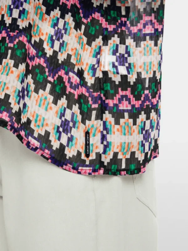 Marc Cain Sports Tops | Gifts Under £100^Women's Pull On Patterned Blouse XS 51.23 W57 Col 252