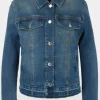 Marc Cain Sports Coats And Jackets | Denim^Women's "Rethink Together" Blue Denim Jacket YS 31.08