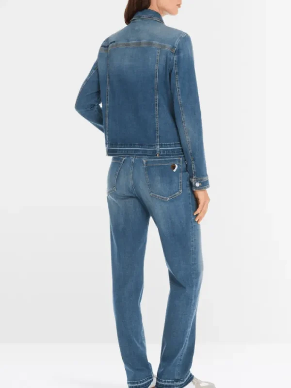 Marc Cain Sports Coats And Jackets | Denim^Women's "Rethink Together" Blue Denim Jacket YS 31.08