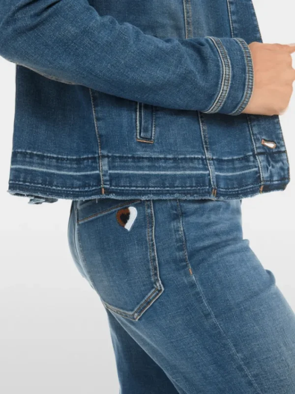 Marc Cain Sports Coats And Jackets | Denim^Women's "Rethink Together" Blue Denim Jacket YS 31.08