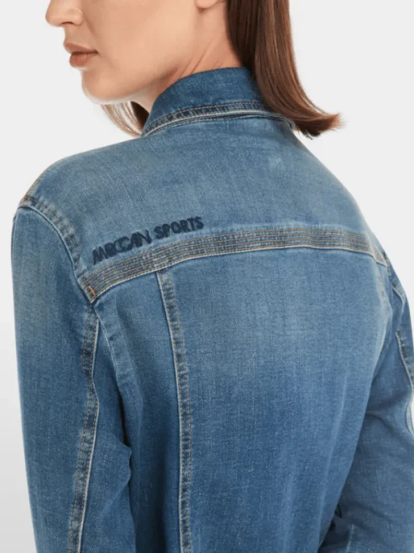Marc Cain Sports Coats And Jackets | Denim^Women's "Rethink Together" Blue Denim Jacket YS 31.08