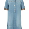 Marc Cain Sports Denim | Dresses^Women's Rethink Together Mini Shirt Dress In Blue YS