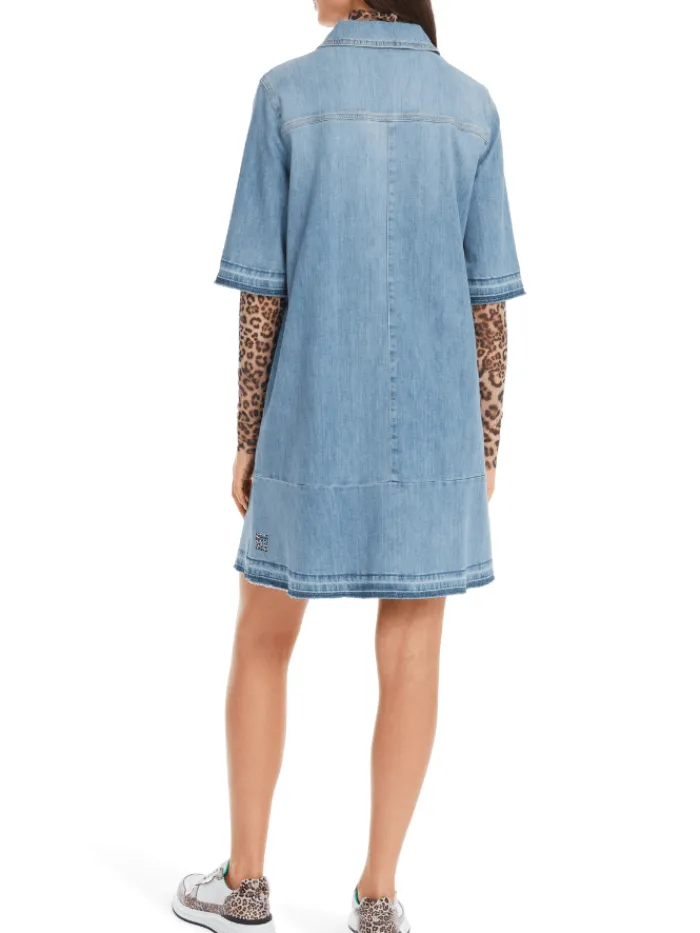 marc_cain_sports_womens_r_3-2.webp Marc Cain Sports Denim | Dresses^Women's Rethink Together Mini Shirt Dress In Blue YS