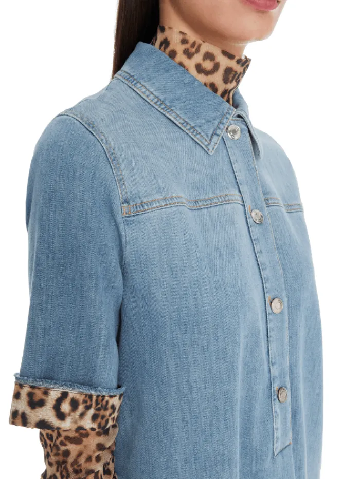 marc_cain_sports_womens_r_4-2.webp Marc Cain Sports Denim | Dresses^Women's Rethink Together Mini Shirt Dress In Blue YS