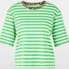Marc Cain Sports Tops | Gifts Under £250^Women's Striped T-Shirt With 3/4 Sleeves YS 48.03 J21
