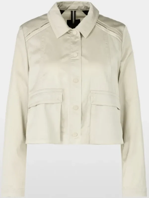 Marc Cain Sports Coats And Jackets | Luxury Gifts^Women's Soft Flowing A-Line Jacket In Stone YS 31.01