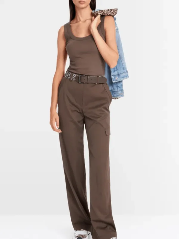Marc Cain Sports Tops | Gifts Under £100^Women's Sleeveless Top In Cotton Rib YS 61.25 J50 COL