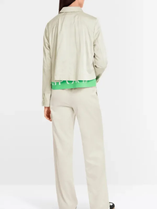 Marc Cain Sports Coats And Jackets | Luxury Gifts^Women's Soft Flowing A-Line Jacket In Stone YS 31.01