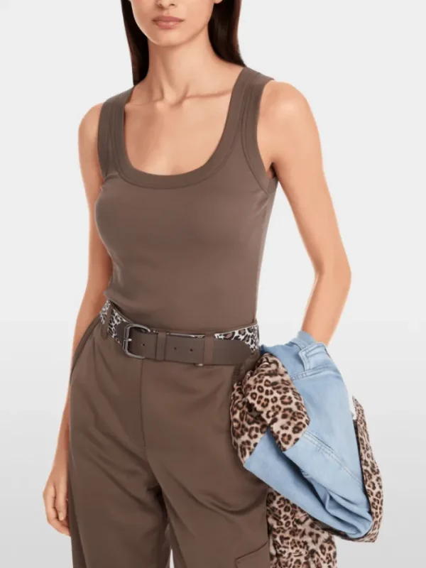 Marc Cain Sports Tops | Gifts Under £100^Women's Sleeveless Top In Cotton Rib YS 61.25 J50 COL