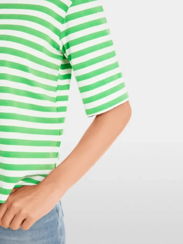 Marc Cain Sports Tops | Gifts Under £250^Women's Striped T-Shirt With 3/4 Sleeves YS 48.03 J21