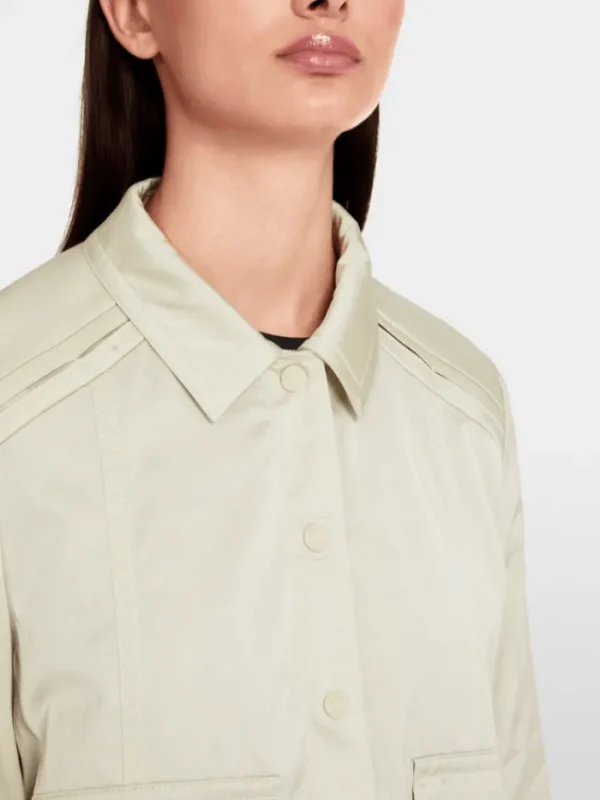 Marc Cain Sports Coats And Jackets | Luxury Gifts^Women's Soft Flowing A-Line Jacket In Stone YS 31.01