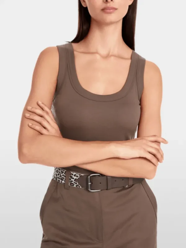 Marc Cain Sports Tops | Gifts Under £100^Women's Sleeveless Top In Cotton Rib YS 61.25 J50 COL