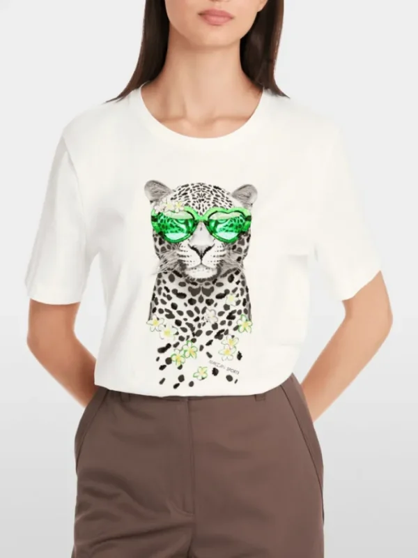 Marc Cain Sports Tops | T-Shirts^Women's T Shirt In Pure Cotton With Print YS 48.20 J2