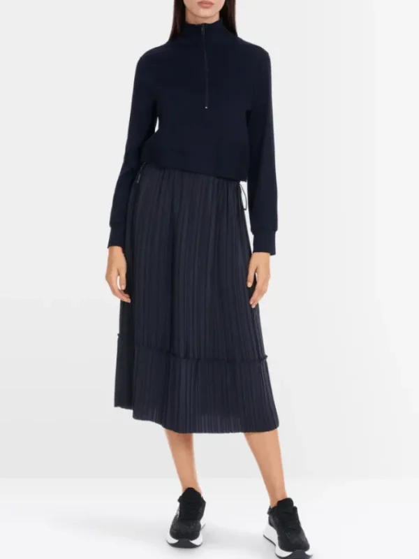 Marc Cain Sports Dresses | Luxury Gifts^Women's Two-In-One Midi Dress With Pleated Skirt YS 2
