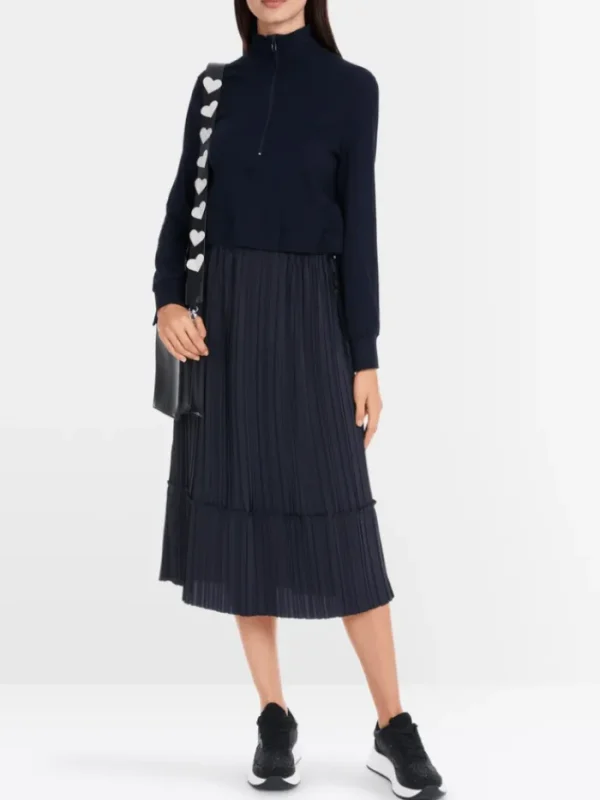 Marc Cain Sports Dresses | Luxury Gifts^Women's Two-In-One Midi Dress With Pleated Skirt YS 2