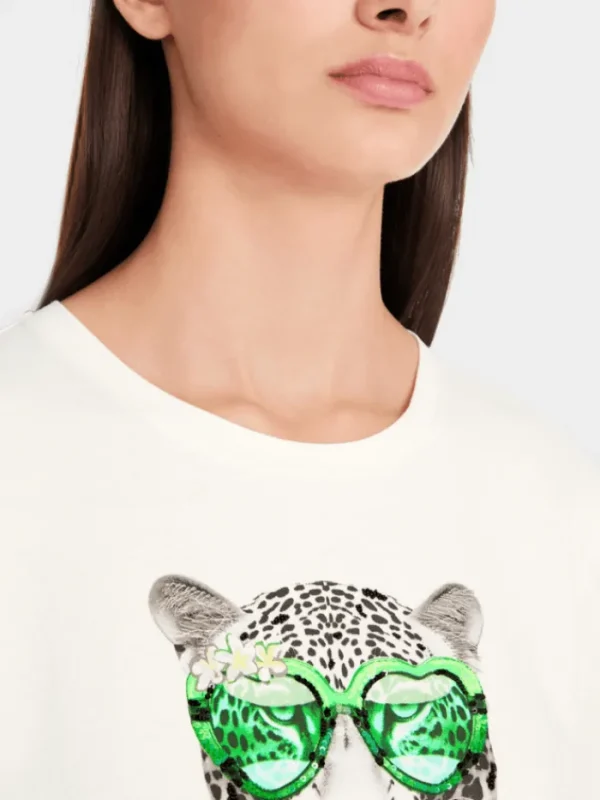 Marc Cain Sports Tops | T-Shirts^Women's T Shirt In Pure Cotton With Print YS 48.20 J2