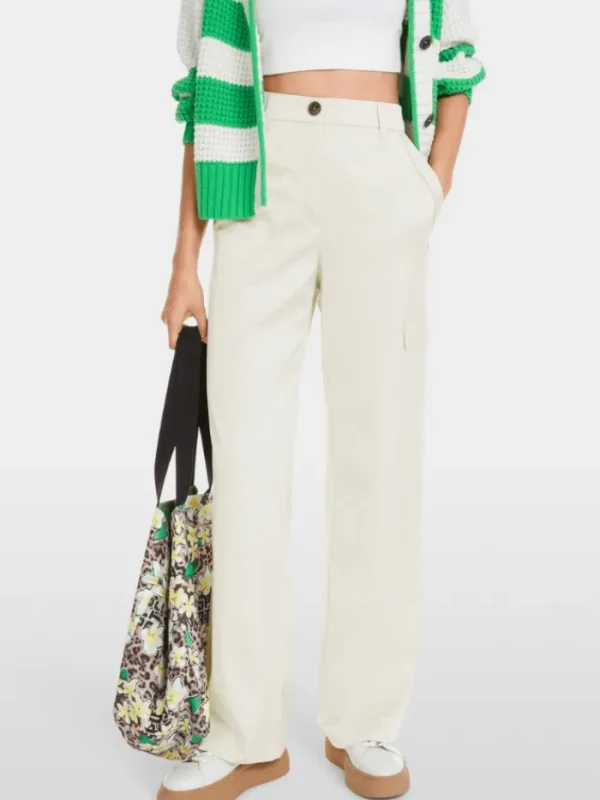 Marc Cain Sports Trousers | Luxury Gifts^Women's WIGAN Puddle Trousers In Stone YS 81.16 W31 C