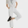 Marc Cain Collections Gifts Under £50^Marc Cain T Collections White Cropped Jeans SC 82.01 D06 COL 100