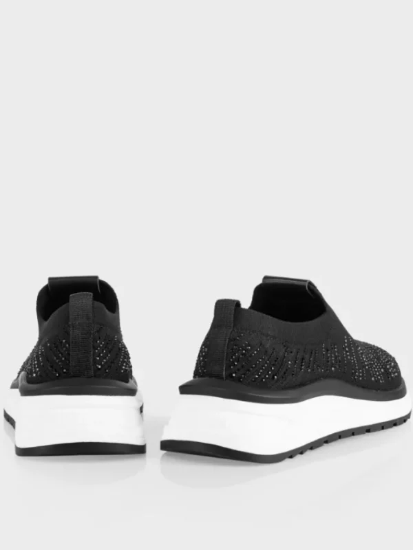 Marc Cain Footwear | Footwear^Trainers In Black With Glitter Applique WB SH.02 M01 COL 900