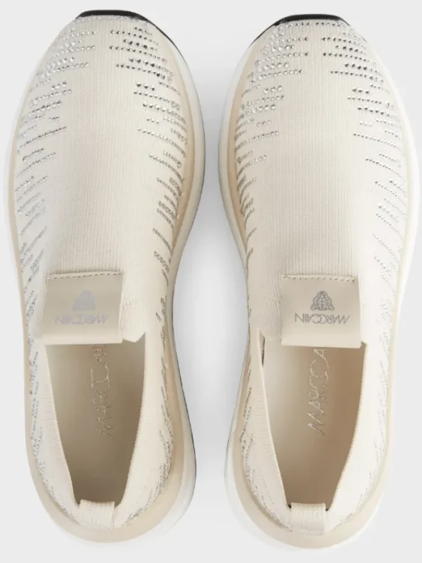 Marc Cain Footwear | Footwear^Trainers In Smoke With Glitter Applique WB SH.02 M01 COL 182