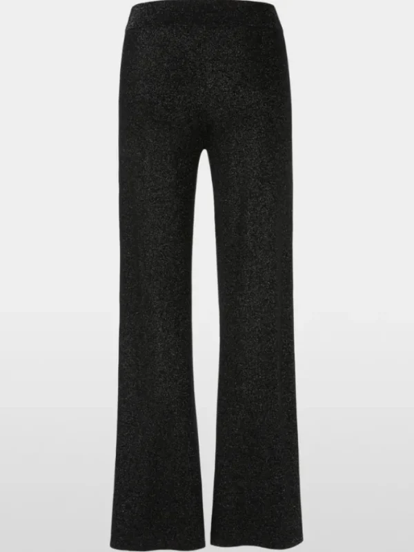 Marc Cain Pants Party Wear | Trousers^Marc Cain WASHINGTON Black Glitter Look Trousers XP 81.54 M50 Col 900