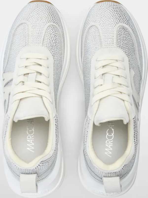 Marc Cain Sports Footwear | Footwear^Marc Cain Women's Crystal Studded Trainers In White YS SH.03 L05 COL 1