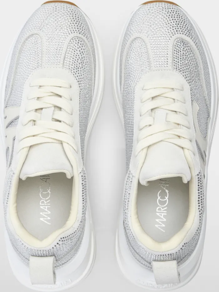 marc_cain_womens_crystal__0-1.webp Marc Cain Sports Footwear | Footwear^Marc Cain Women's Crystal Studded Trainers In White YS SH.03 L05 COL 1