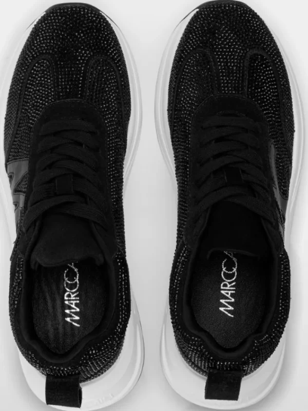 Marc Cain Sports Footwear | Footwear^Marc Cain Women's Crystal Studded Trainers In Black YS SH.03 L05 COL 9