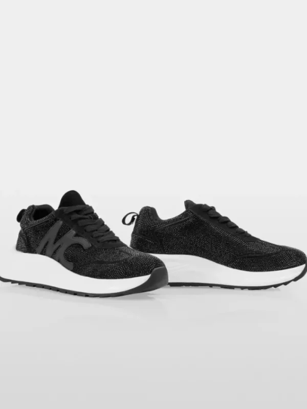 Marc Cain Sports Footwear | Footwear^Marc Cain Women's Crystal Studded Trainers In Black YS SH.03 L05 COL 9