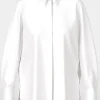 Marc Cain Additions Tops | Gifts Under £250^Marc Cain Women's Shirt Style Blouse With Glitter Detail In White YA 5