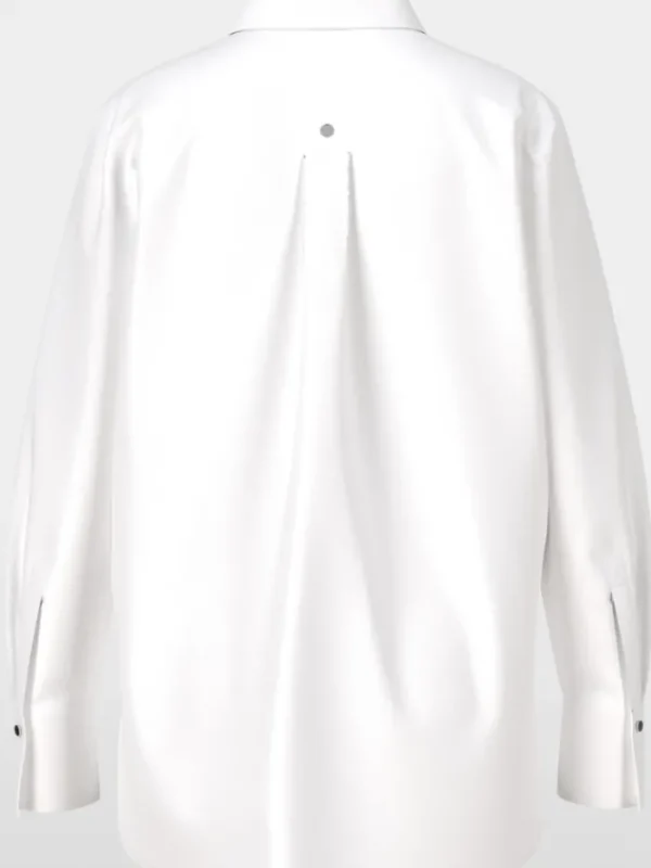 Marc Cain Additions Tops | Gifts Under £250^Marc Cain Women's Shirt Style Blouse With Glitter Detail In White YA 5