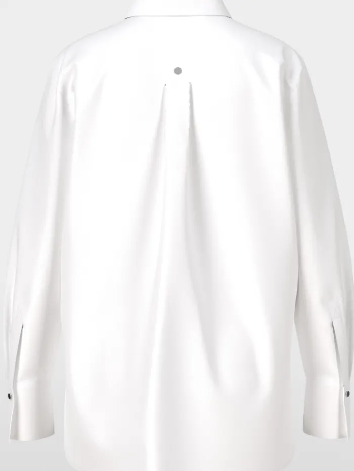 marc_cain_womens_shirt_st_2-1.webp Marc Cain Additions Tops | Gifts Under £250^Marc Cain Women's Shirt Style Blouse With Glitter Detail In White YA 5