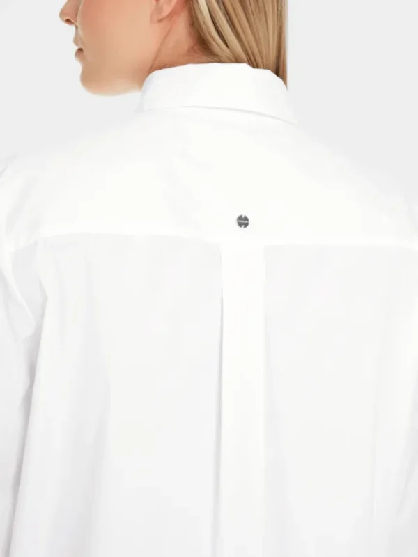 Marc Cain Additions Tops | Gifts Under £250^Marc Cain Women's Shirt Style Blouse With Glitter Detail In White YA 5