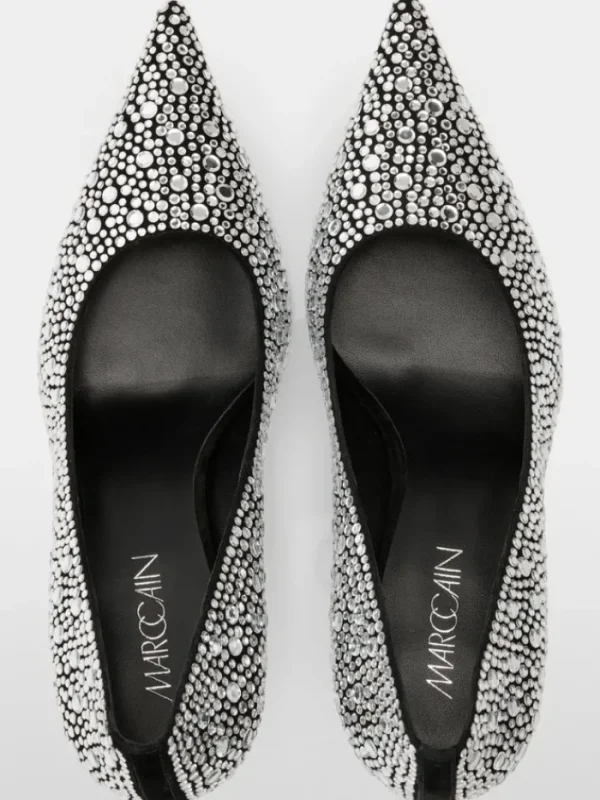 Marc Cain Glam Party Wear | Footwear^Marc Cain Women's Stiletto Shoes With Mirror Crystals YG SD.02 L03 COL