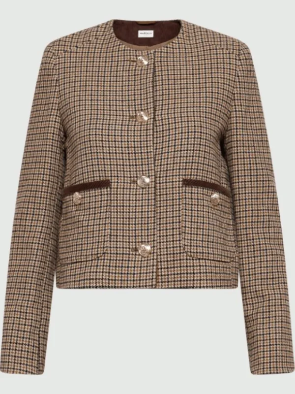 Marella Coats And Jackets | Luxury Gifts^ACOORDO Short Wool Blend Jacket 24230460142 Col 002