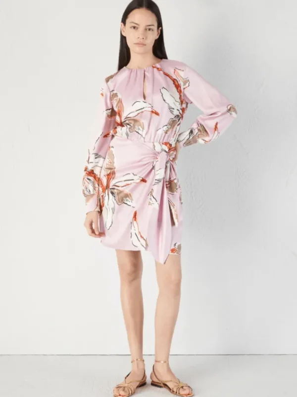 Marella Dresses | Gifts Under £250^AGRE Pink Patterned Short Dress 24132211312 Col 002