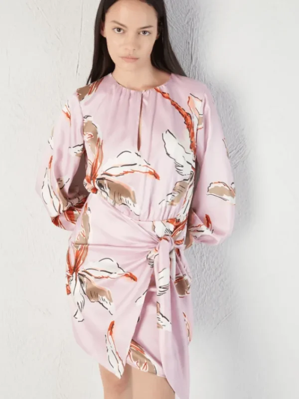 Marella Dresses | Gifts Under £250^AGRE Pink Patterned Short Dress 24132211312 Col 002