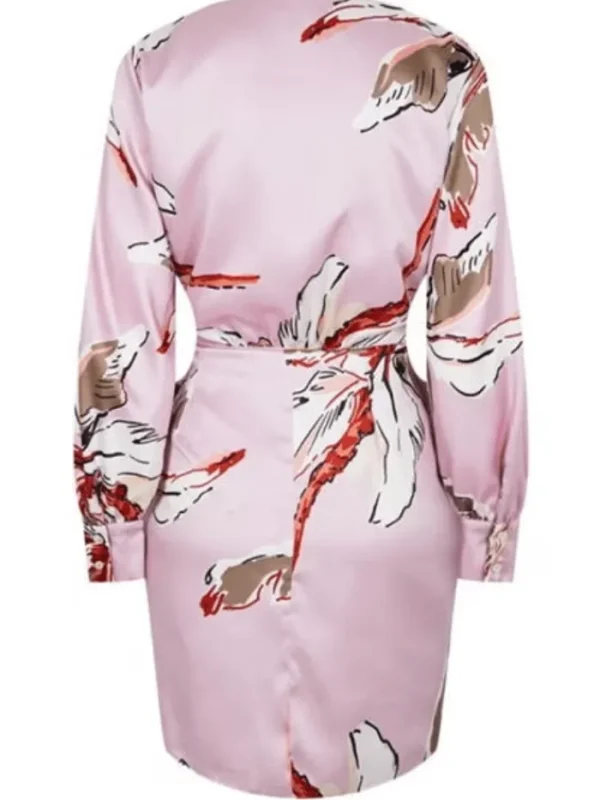 Marella Dresses | Gifts Under £250^AGRE Pink Patterned Short Dress 24132211312 Col 002