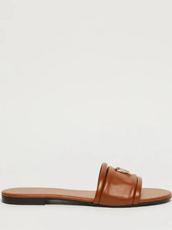 Marella Footwear | Footwear^AVI Flat Mules In Tobacco 24135219872 Col 001